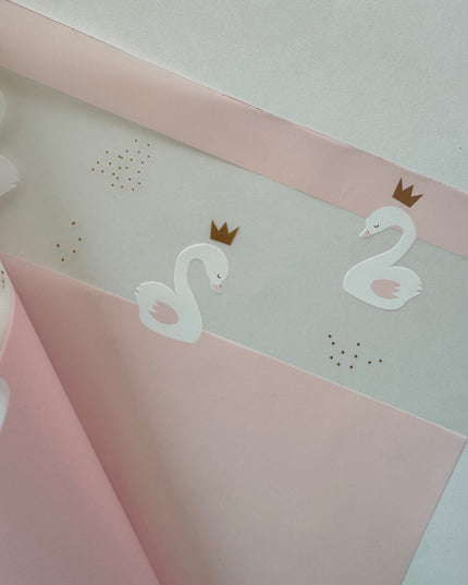 Ambalaj waterproof roz lebede