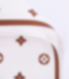 Ambalaj waterproof 60x60cm LV alb margine maro