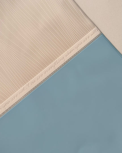 Ambalaj buchet flori waterproof 60x60cm mesaj albastru