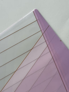 Ambalaj buchet flori waterproof 60x60cm mov linii