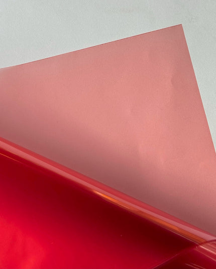 Ambalaj buchet flori waterproof 60x60cm semitransparent rosu