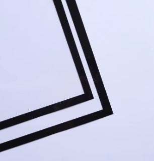 Ambalaj waterproof 60x60cm transparent margine neagra