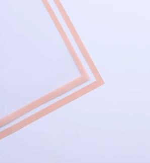 Ambalaj waterproof 60x60cm transparent margine peach