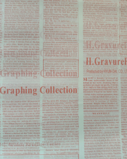 Ambalaj waterproof 60x60cm ziar alb scris roz