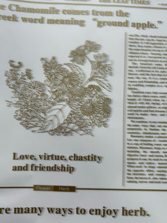 Ambalaj waterproof ziar herbal alb auriu