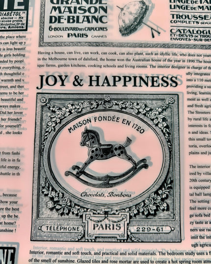 Ambalaj waterproof ziar happy everyday roz