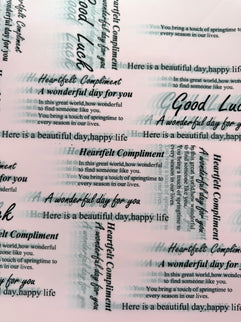 Ambalaj waterproof ziar roz scris negru