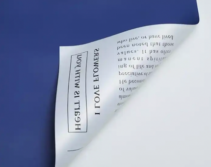 Ambalaj waterproof 60x60cm ziar duo albastru