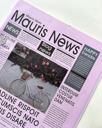 Ambalaj hartie flori ziar Mauris news