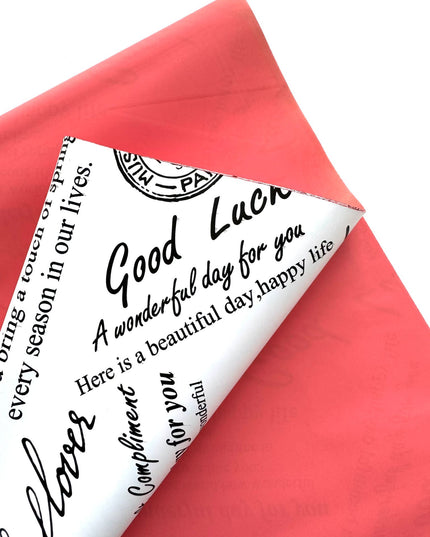 Ambalaj waterproof 60x60cm ziar stampila duo coral