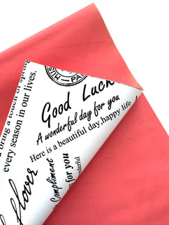 Ambalaj waterproof 60x60cm ziar stampila duo coral