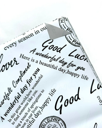 Ambalaj waterproof 60x60cm ziar stampila duo gri