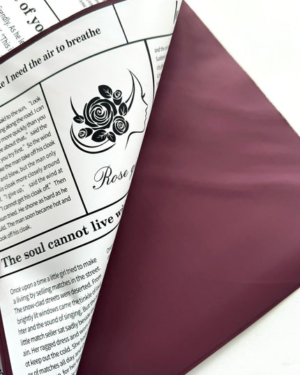 Ambalaj waterproof 60x60cm ziar duo burgundy