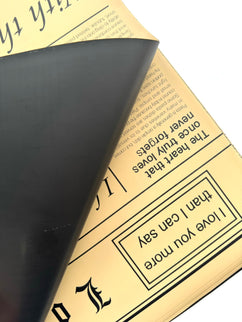 Ambalaj waterproof 60x60cm ziar duo negru