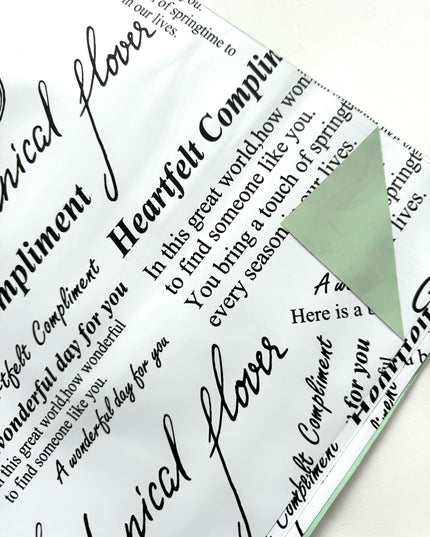 Ambalaj waterproof 60x60cm ziar duo verde