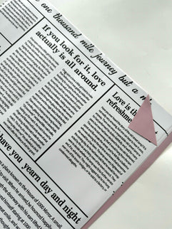 Ambalaj waterproof 60x60cm ziar duo roz