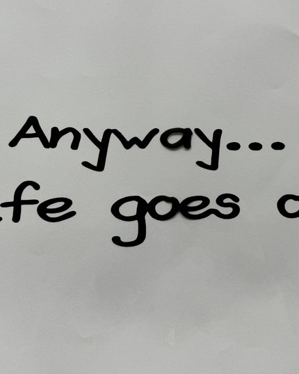 Ambalaj waterproof transparent anyway life goes on negru