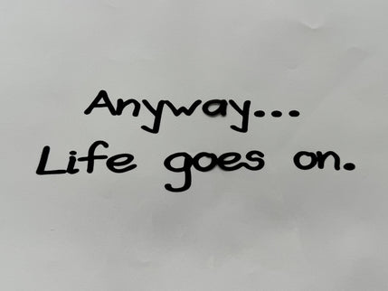 Ambalaj waterproof transparent anyway life goes on negru