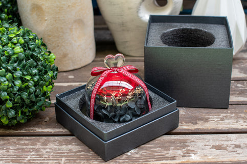 Aranjament trandafir criogenat 5+ giftbox