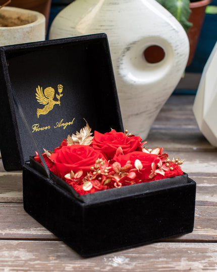 Aranjament trandafir criogenat 7 catifea