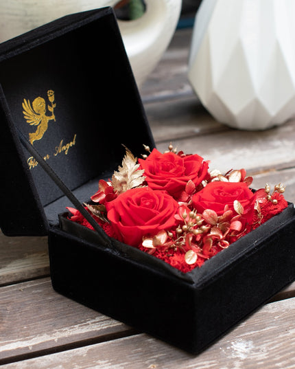 Aranjament trandafir criogenat 7 catifea