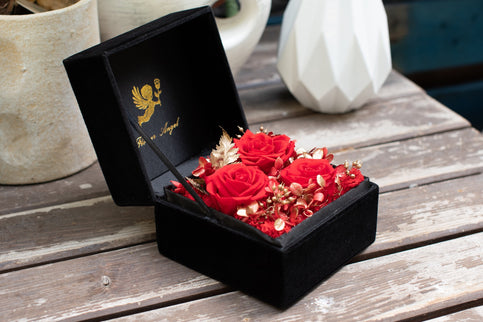 Aranjament trandafir criogenat 7 catifea