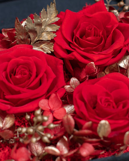 Aranjament trandafir criogenat 7 catifea