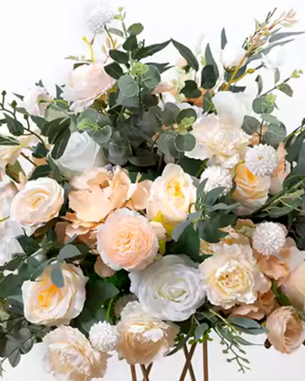 Aranjament flori artificiale 38CM peach