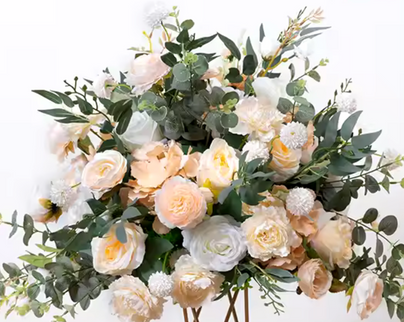 Aranjament flori artificiale 38CM peach