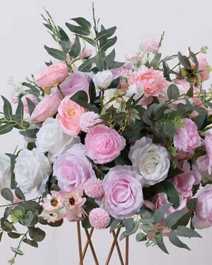 Aranjament flori artificiale 38CM roz