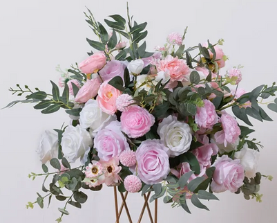 Aranjament flori artificiale 38CM roz