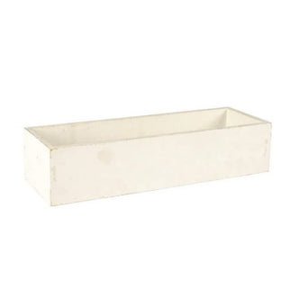 Cos lemn alb 37x9x8cm