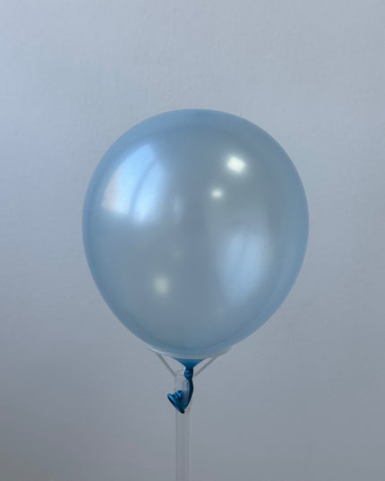 Baloane latex albastru metalizat 30cm S/100