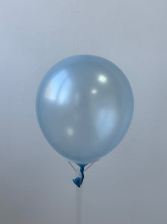 Baloane latex albastru metalizat 30cm S/100
