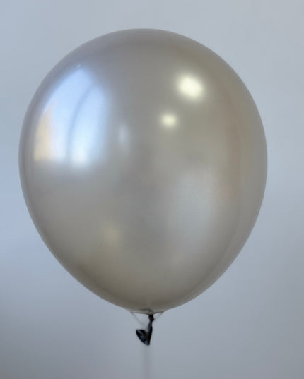Baloane latex argintiu metalizat 30cm s/100