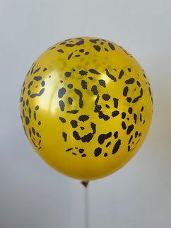 Baloane latex galbene ghepard 30cm S/100