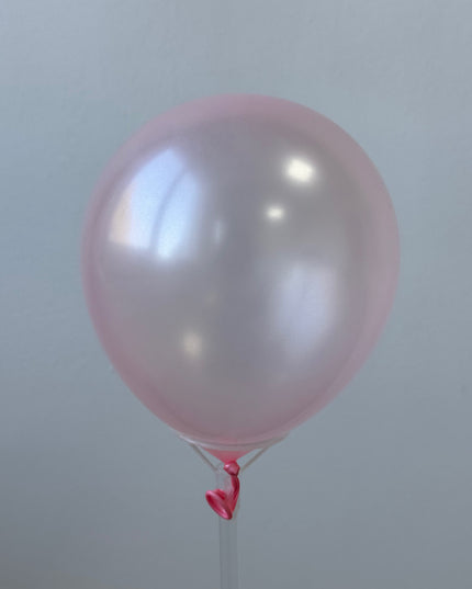 Baloane latex roz metalizat 30cm S/100