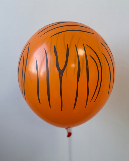 Baloane latex portocalii tigru 30cm S/100