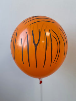 Baloane latex portocalii tigru 30cm S/100