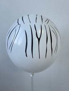 Baloane latex albe tigru 30cm S/100