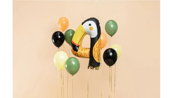Balon cifra 4 tucan din folie 68x91cm
