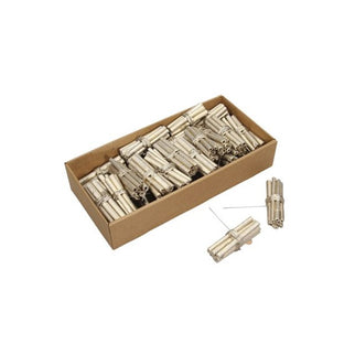 Bambus decorativ argintiu