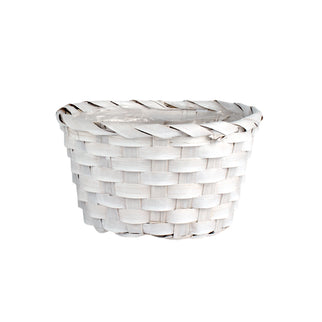 Cos jakarta Ø15x8cm alb