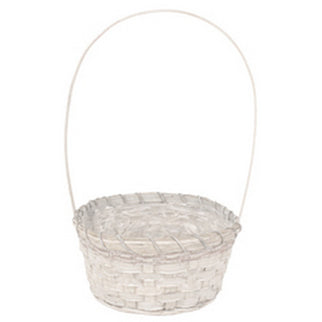 Cos jakarta Ø20x10cm alb