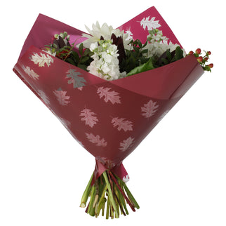 Sleeve 35x35cm frunze visiniu