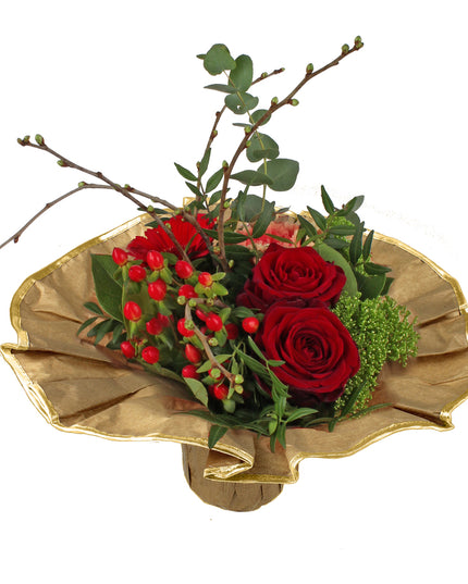 Suport buchet Ø32cm contur auriu