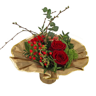 Suport buchet Ø32cm contur auriu