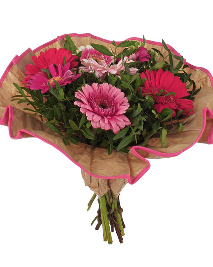 Suport buchet Ø32cm contur roz