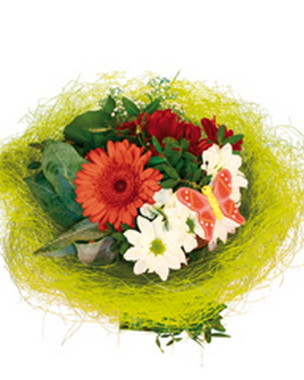 Suport buchet Ø20cm sisal verde deschis S/10