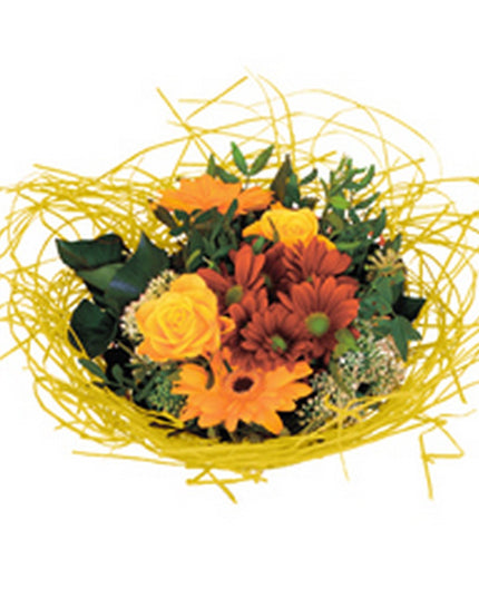 Suport buchet  Ø20cm woody galben S/10